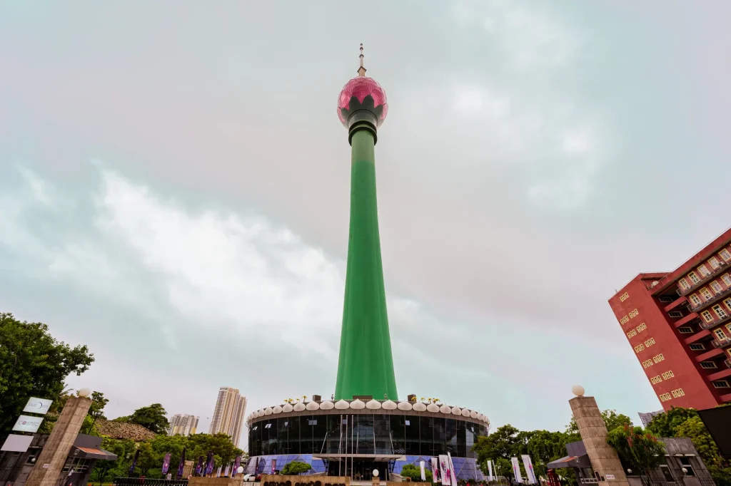 the iconic lotus tower in colombo, sri lanka.